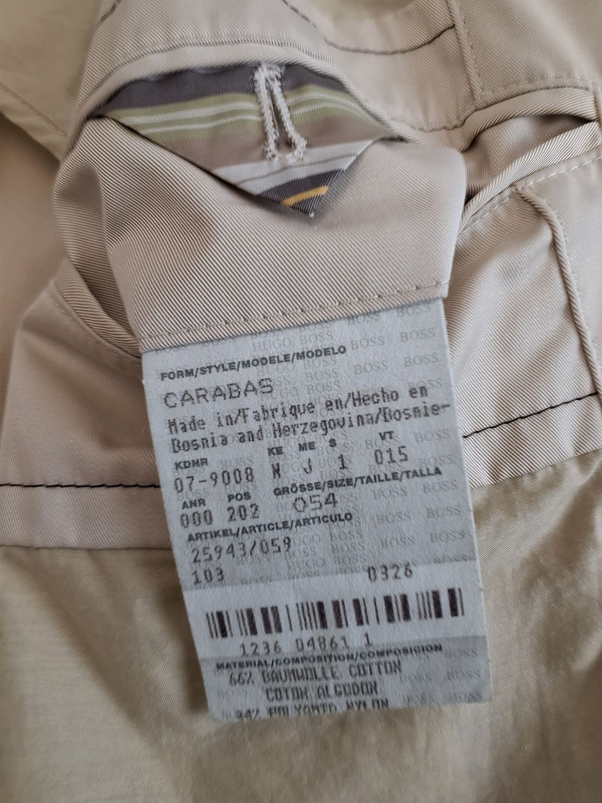 Boss - Hugo Boss trenchcoat